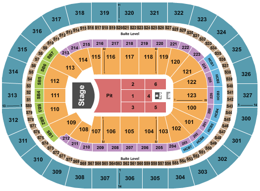 KeyBank Center Mumford & Sons Seating Chart